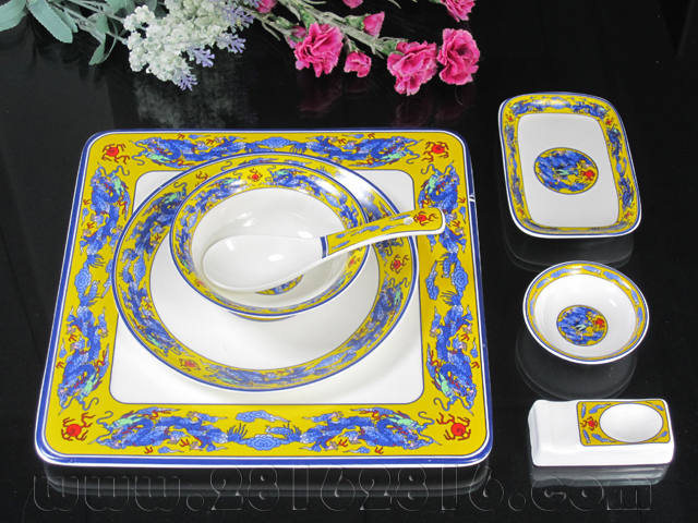 高标准星级宾馆饭店酒店餐厅中餐宴会摆台标准